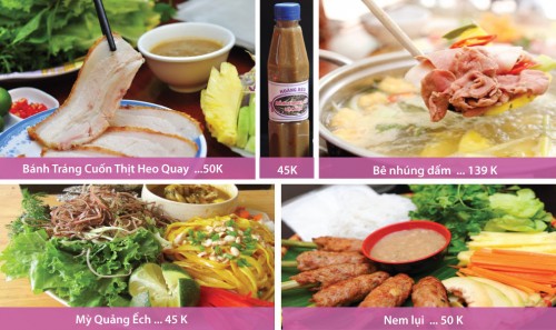 Thực đơn Hoàng bèo đổi mới
