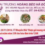 Bánh tráng cuốn thịt heo khuyến mãi ở Hoàng Bèo Hà Đông